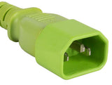 Green Color 14AWG IEC-60320-C14 to IEC-60320-C19 Universal Jumper Power Cord AllCables4U