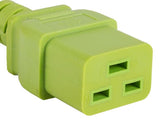 Green Color 14AWG IEC-60320-C14 to IEC-60320-C19 Universal Jumper Power Cord AllCables4U