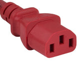 Red Color 14AWG IEC-60320-C20 to IEC-60320-C13 Universal Jumper Power Cord AllCables4U