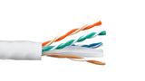 White Color Cat6 550MHZ CMR UTP Solid Bulk Ethernet Cable AllCables4U