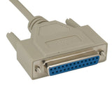 DB25 Male to DB25 Female Null Modem Cable AllCables4U