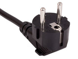 European Schuko CEE 7/7 Right Angle to IEC-60320-C13 Power Cord AllCables4U