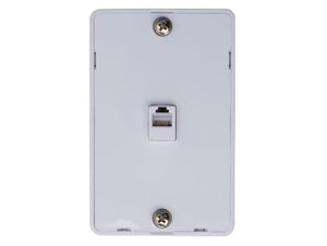 1-Port Quick Mount Wall Plate With RJ-12 Jack AllCables4U